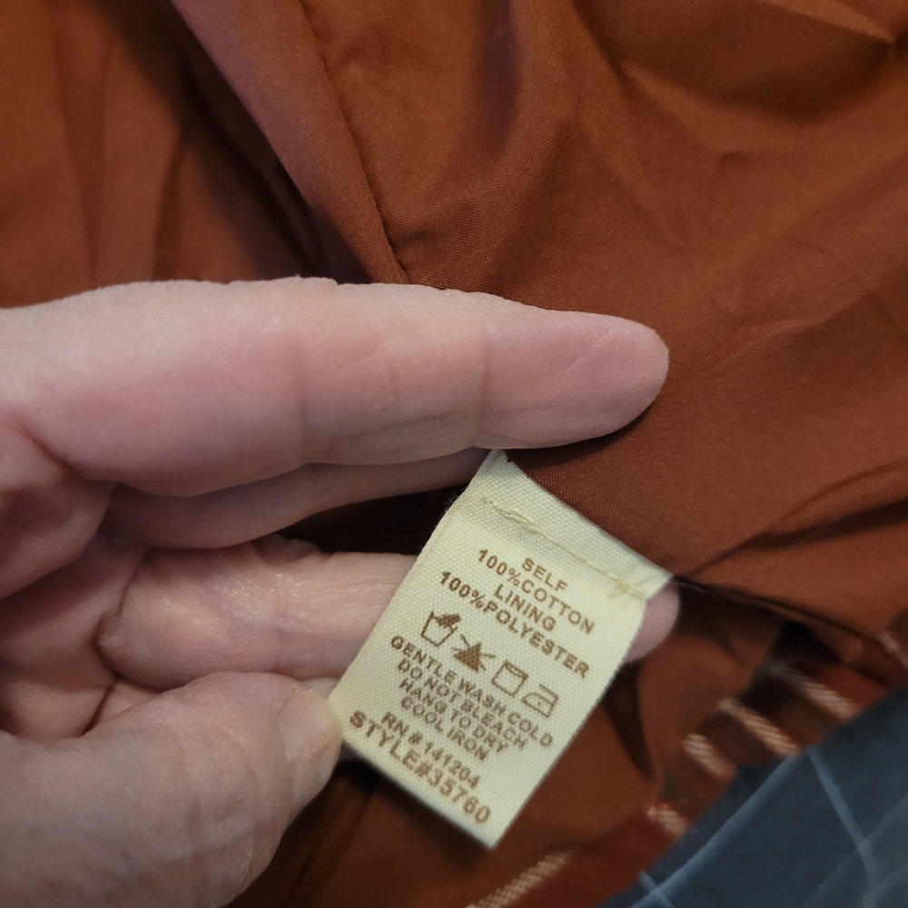Hem & Thread Rust Plaid Jacket - Picture 7 of 9